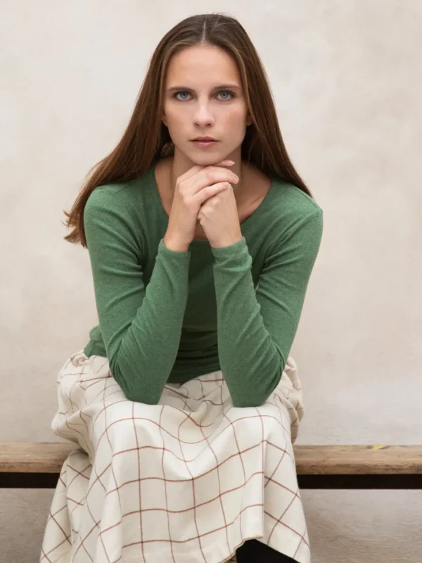 Serendipity - bluse i økologisk bomuld - Slim Tee Ivy^Dame Overdele