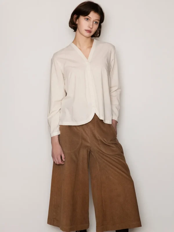 Serendipity Button Blouse Oyster^Dame Overdele
