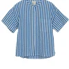 Serendipity Short Sleeved Shirt Azur Stripe^Dame Overdele