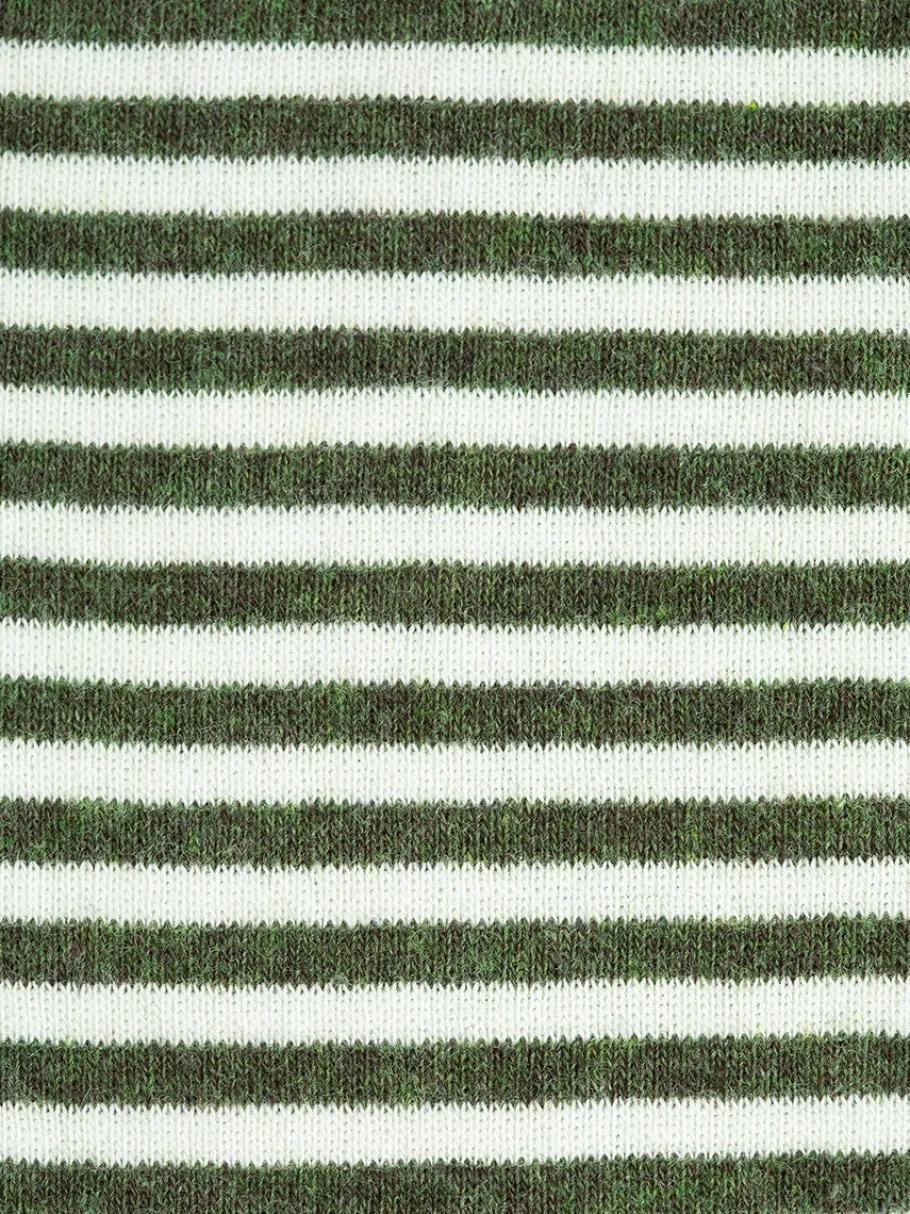 serendipity_slim_tee_ivyo_2.webp Serendipity Slim Tee Ivy/Offwhite-Melange Rib stripe^Dame Overdele