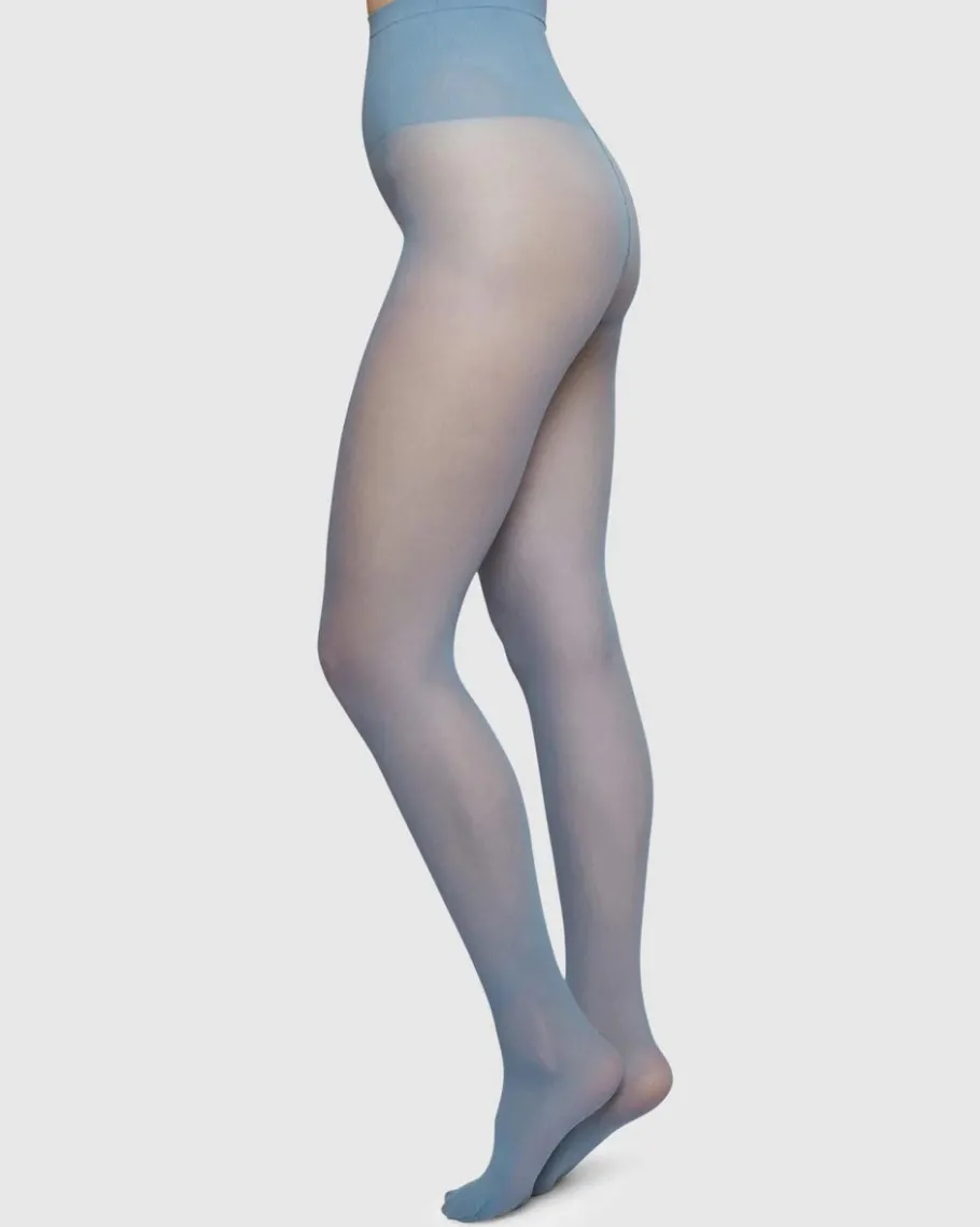 swedish_stockings__svea___1.webp Swedish Stockings - Svea - Dusty blue^Dame Sokker Og Strømpebukser
