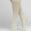 Swedish Stockings Doris Dots Knee-Highs Light Green^Dame Sokker Og Strømpebukser