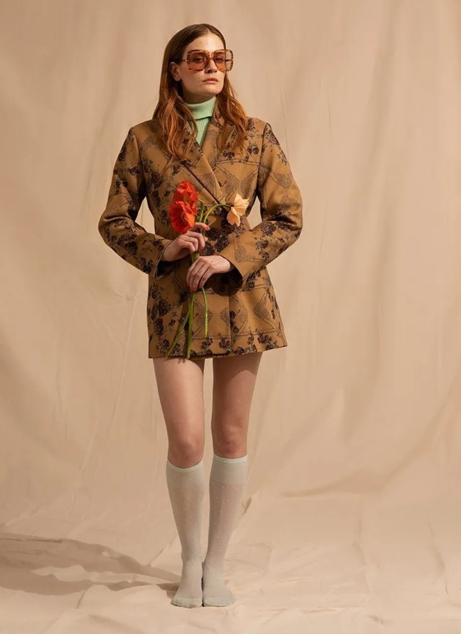 swedish_stockings_doris_d_3.webp Swedish Stockings Doris Dots Knee-Highs Light Green^Dame Sokker Og Strømpebukser