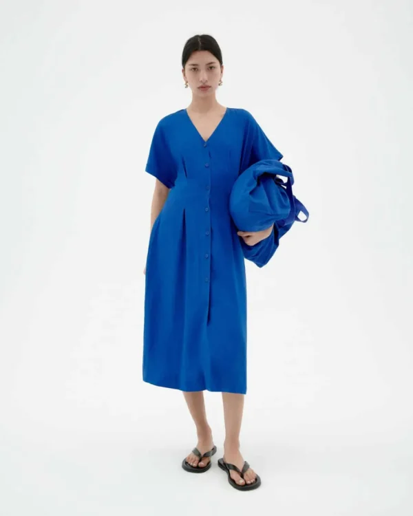 Thinking Mu Indigo Hemp Laura Dress^Dame Kjoler Og Jumpsuits