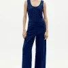 Thinking Mu Rafflesia jumpsuit Blue seersucker^Dame Kjoler Og Jumpsuits
