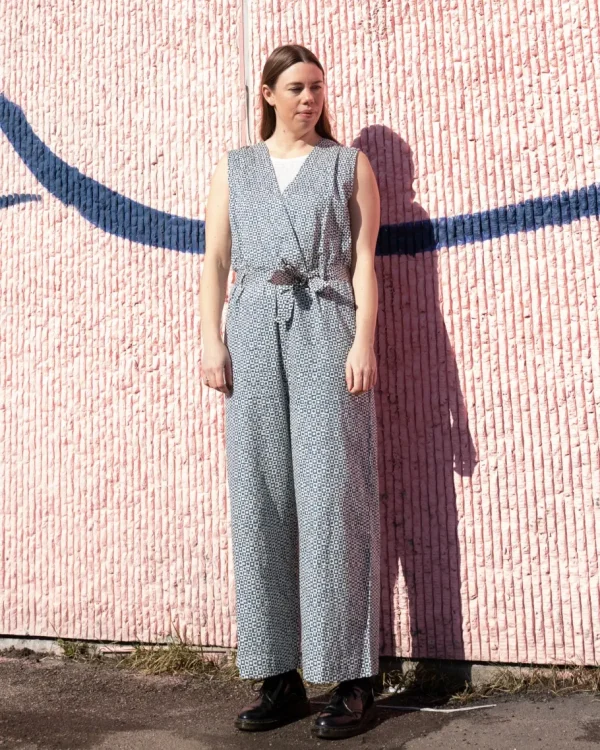 Thinking Mu Winona Jumpsuit blue spots^Dame Kjoler Og Jumpsuits