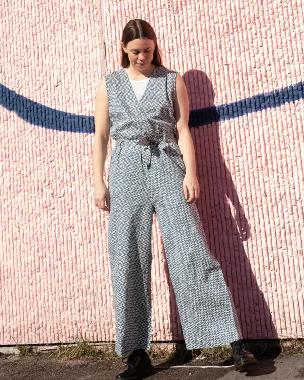 Thinking Mu Winona Jumpsuit blue spots^Dame Kjoler Og Jumpsuits