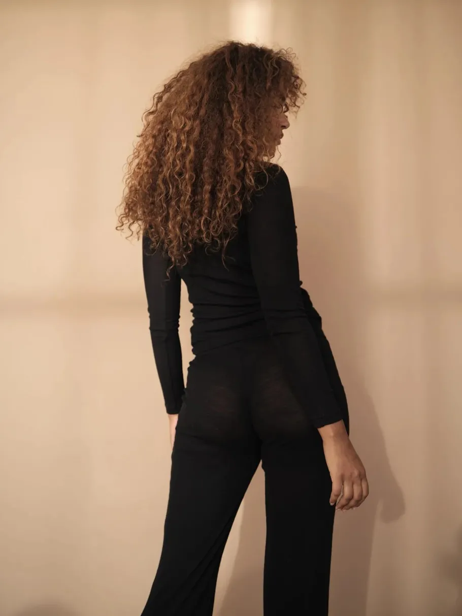 underprotection_uldbluse__1.webp Underprotection uldbluse - Amalie LS Top Sort^Dame Overdele