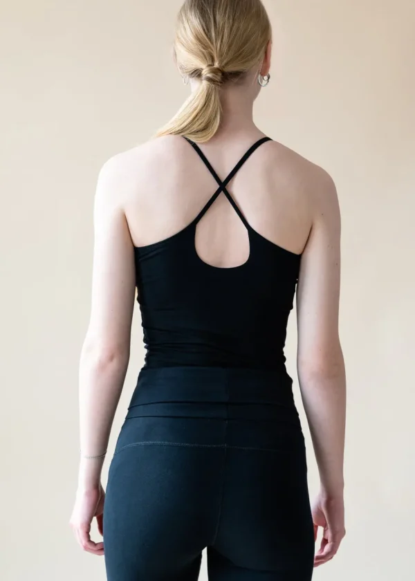 Yogamii - Nidra Strap Top - Black^Dame Overdele