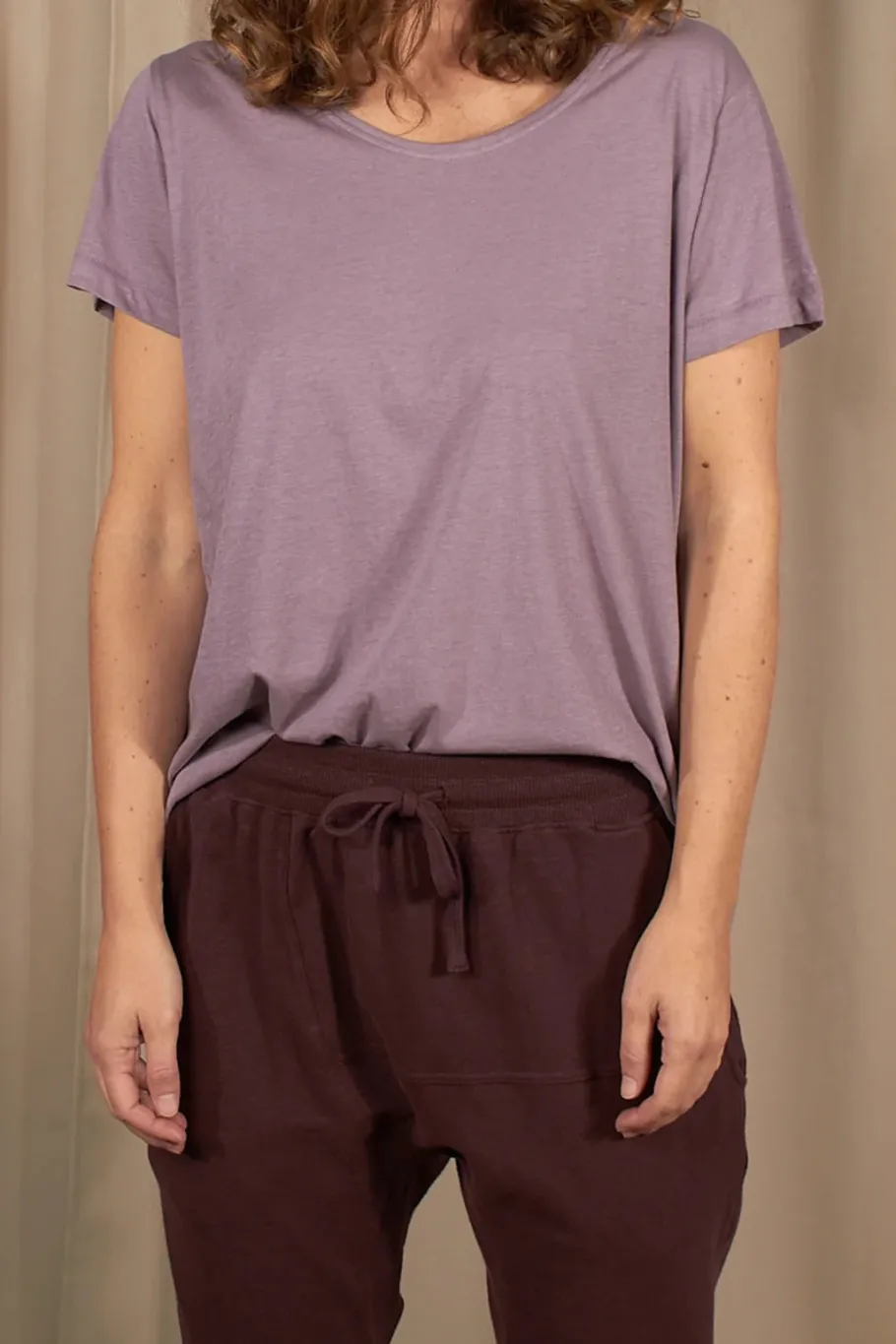 yogamii__yama_tee__lilac__0.webp Yogamii - Yama Tee - Lilac Mist^Dame Overdele