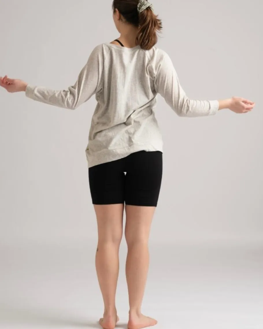 yogamii_mukha_blouse__kol_2-2.webp Yogamii Mukha Blouse - økologisk yogatøj off white melange^Dame Overdele