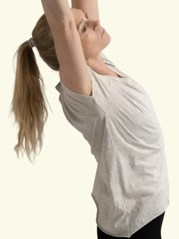 Yogamii Yama Tee - økologisk yogatøj off white^Dame Overdele
